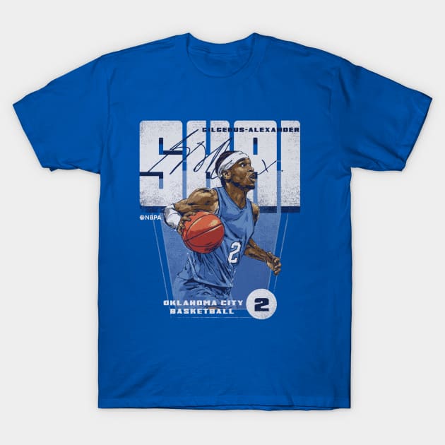 Shai Gilgeous-Alexander Oklahoma City Premiere T-Shirt by ClarityMacaws